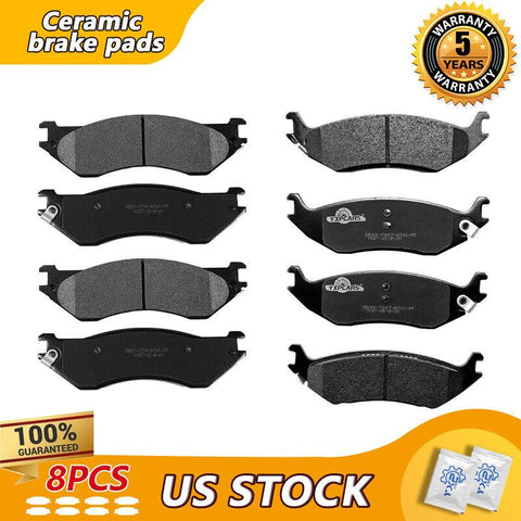 Front & Rear Disc Ceramic Brake Pads For 2002 2003 2004 Dodge Ram 1500 - YXPCARS