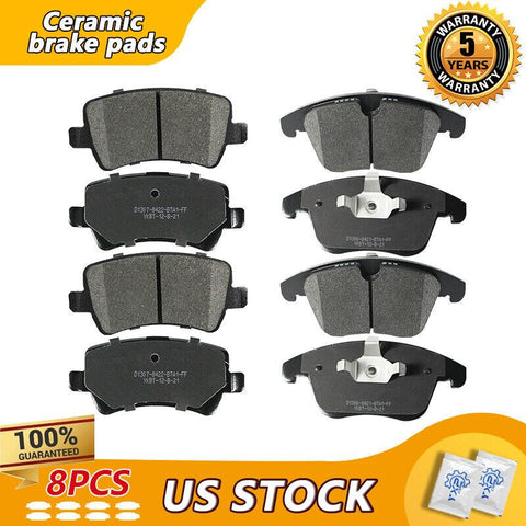Front & Rear Disc Ceramic Brake Pads Set For Land Rover LR2 Volvo S80 V60 XC70 - YXPCARS