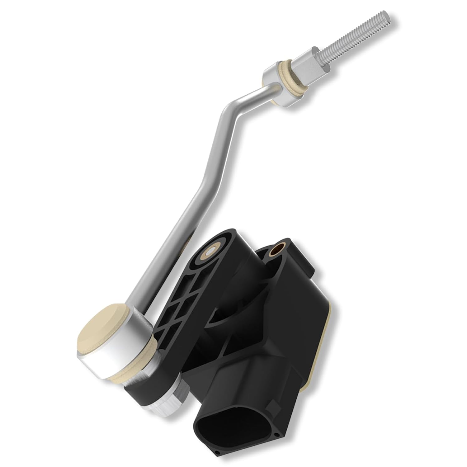 Air Suspension Front Right Height Sensors, Ride Headlight Level Sensor for Audi A8 Quattro 2004 2005 2006 2007 2008 2009 2010/ S8 2007-2010 Parts# 4E0941286G
