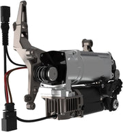 Air Suspension Compressor for Air Ride Pump Compatible with Audi Q7 2007-2010 V6 3.6L/ Q7 2007-2015 V8 4.2L/ Q7 2008 2009 2010 2011 2012 2013 2014 2015 V6 3.0L with bracket Parts# 4L0698007A
