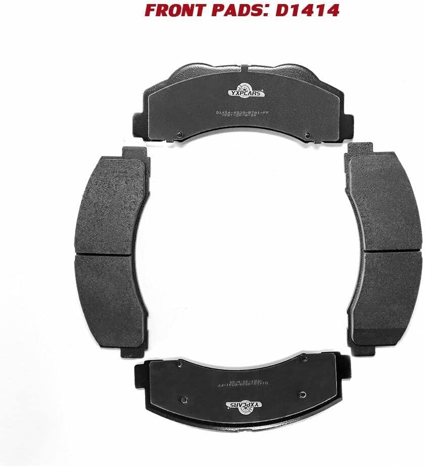 Ceramic Brake Pads for FORD F-150 2015 2016 2017/FORD F-150 Brake Pads 2012 2013 2014(Front and Rear)