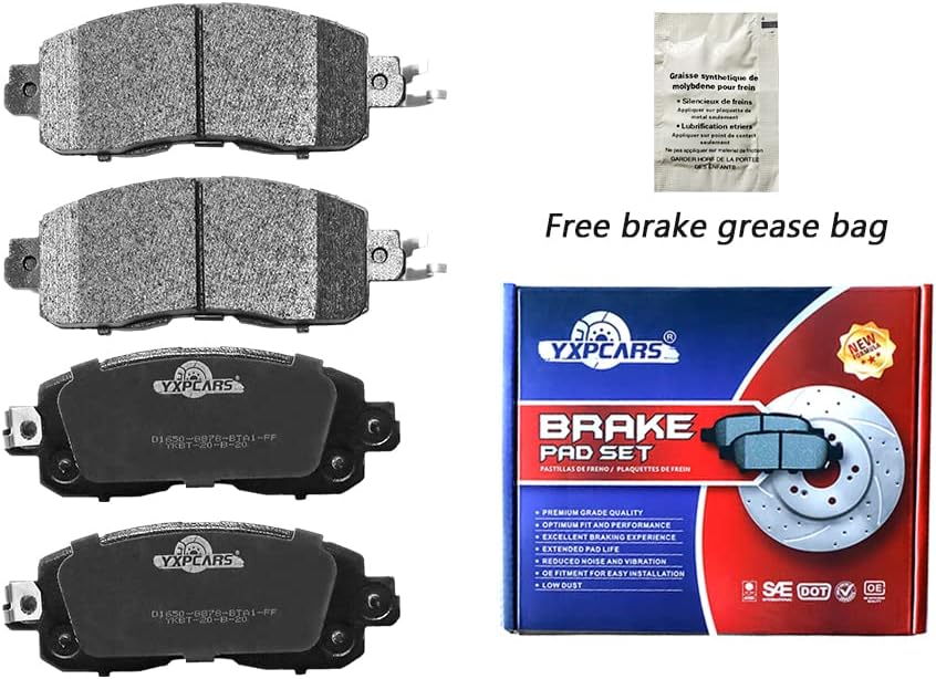Ceramic Brake Pads For Altima 2014/2015/2016/2017/2019 Brake Kits (Front,Rear/D1650,D905)