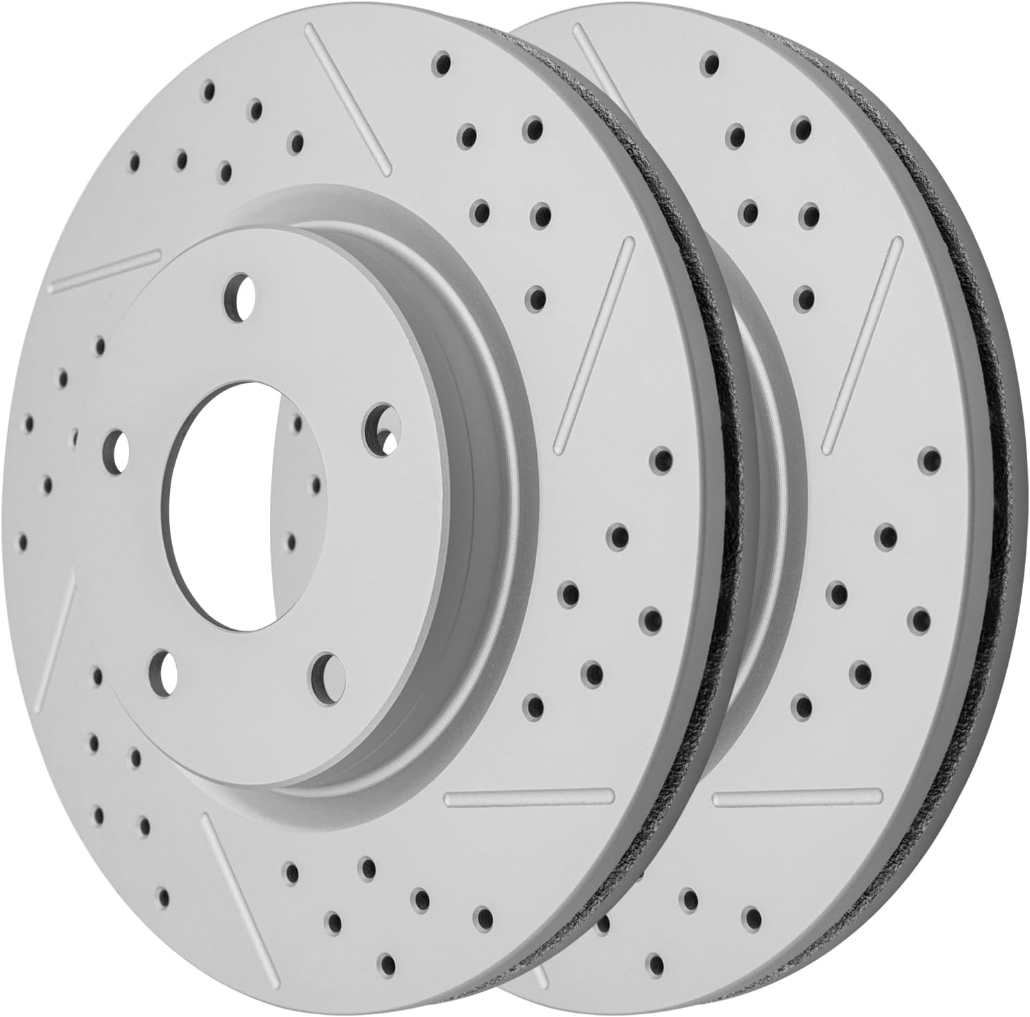 Front Drilled and Slotted Disc Brake Rotors Replacement for Nissan Sentra 2013 2014 2015 2016/ Sentra Naturally Aspirated 2017 2018 2019