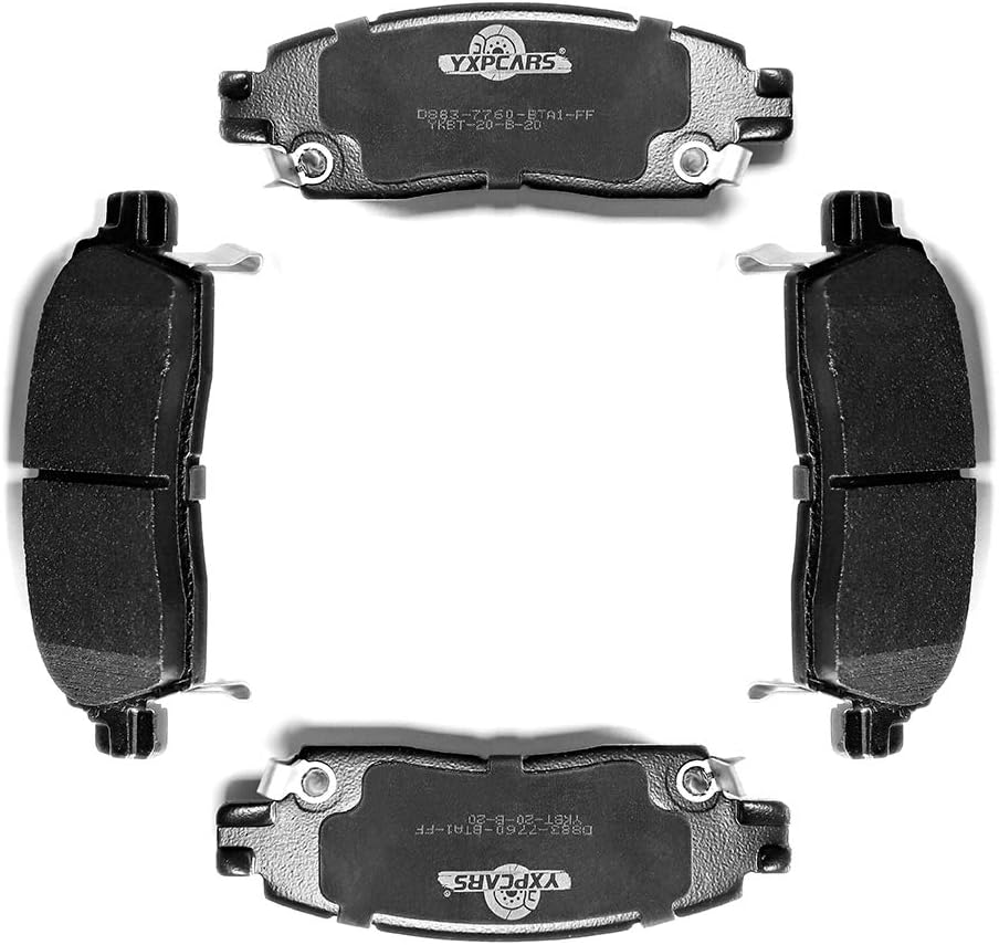 Front and Rear Ceramic Brake Pads for BUICK ENCLAVE 2008-2017/CHEVROLET TRAVERSE 2009-2017/GMC ACADIA 2007-2016/SATURN OUTLOOK 2007-2010