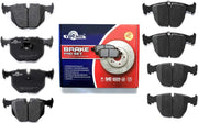 Front and Rear Brake Pads for BMW 740i/740iL/M5/X5