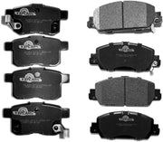 Brake Pads for HONDA ACCORD 2013,2014,2015,2016,2017 (Front and Rear) Not For LX Models