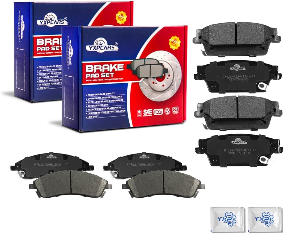 Vehicle Brake Pad for 2004 2005 2006 2007 2008 2009 CADILLAC SRX Brake Pads Are Works Great,Right Dimensions by DOT Certified Mechanic Reviewed!