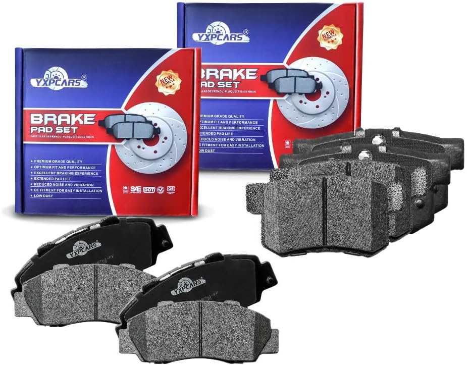 Vehicle Brake Pad for ACCORD 1998 1999 2000 2001 2002 Brake Pads (V6 Models) Are Works Great,Right Dimensions by DOT Certified Mechanic Reviewed!