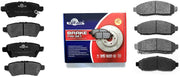 Front & Rear Ceramic Brake Pads D1094,D1101 for PATHFINDER 2008-2012 V6 4.0L Only/PATHFINDER 2005-2007 All Models/XTERRA 2006-2007 All Models