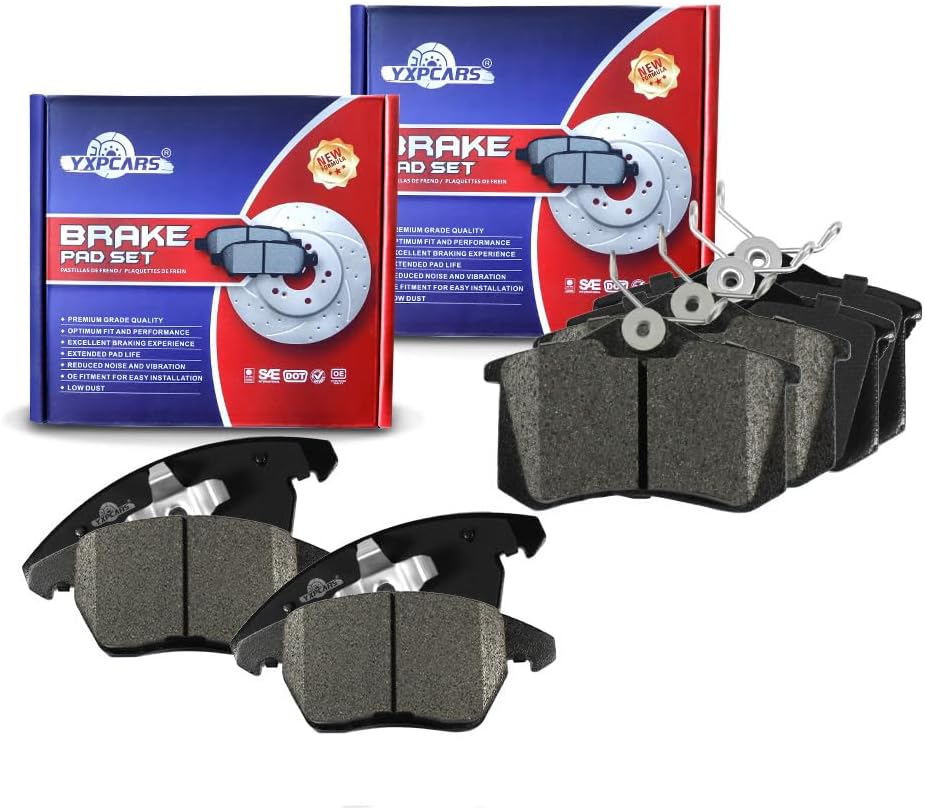 Vehicle Brake Pad for 2010 2011 2012 Audi A3,2010 2011 2012 2013 Golf Brake Pads Are Works Great,Right Dimensions by DOT Certified Mechanic Reviewed!