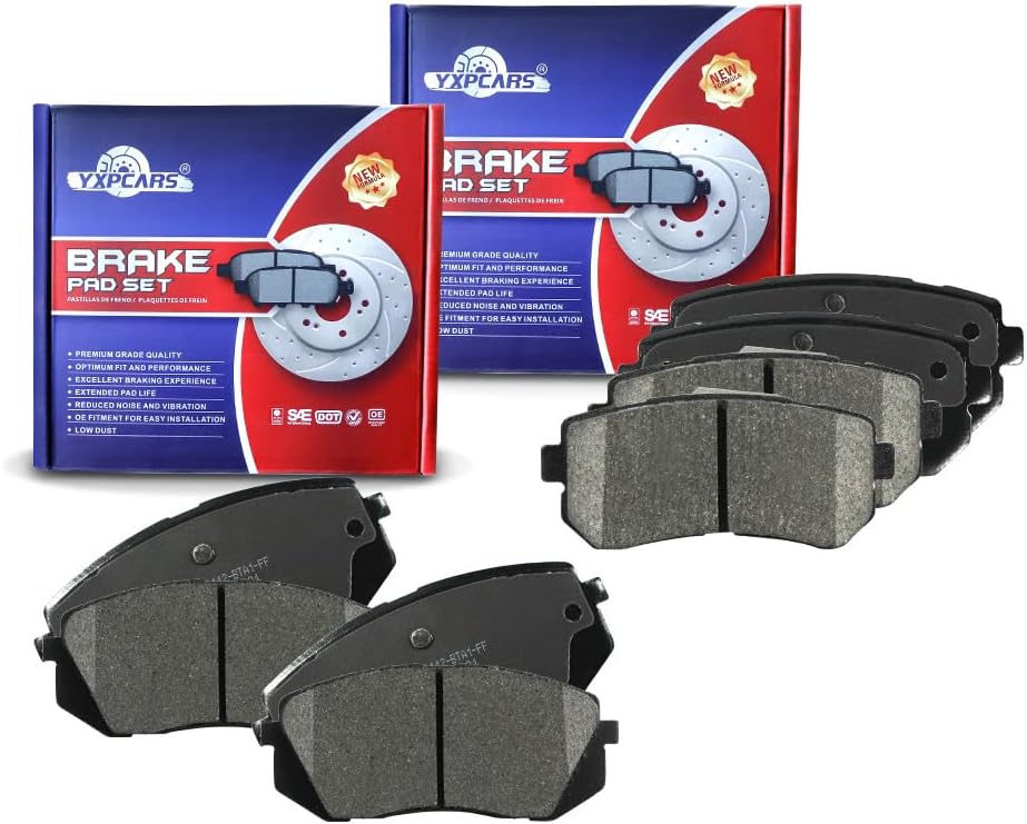 Vehicle Brake Pad for Hyundai Tucson 2010 2011 2012 2013 2014 2015 2016 2017,KIA Cadenza 2014 2015 2016,2011 2012 2013 2014 2015 KIA Sportage Brake Pads by DOT Certified Mechanic Reviewed!