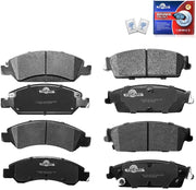 Brake Pads For ESCALADE/ESV/SUBURBAN 1500/TAHOE/YUKON/YUKON XL 1500 2008-2014,ESCALADE EXT/AVALANCHE 2008-2013,SILVERADO 1500/SIERRA 1500 2007-2013 Brake Kits (‎Front,Rear/D1363,D1194)