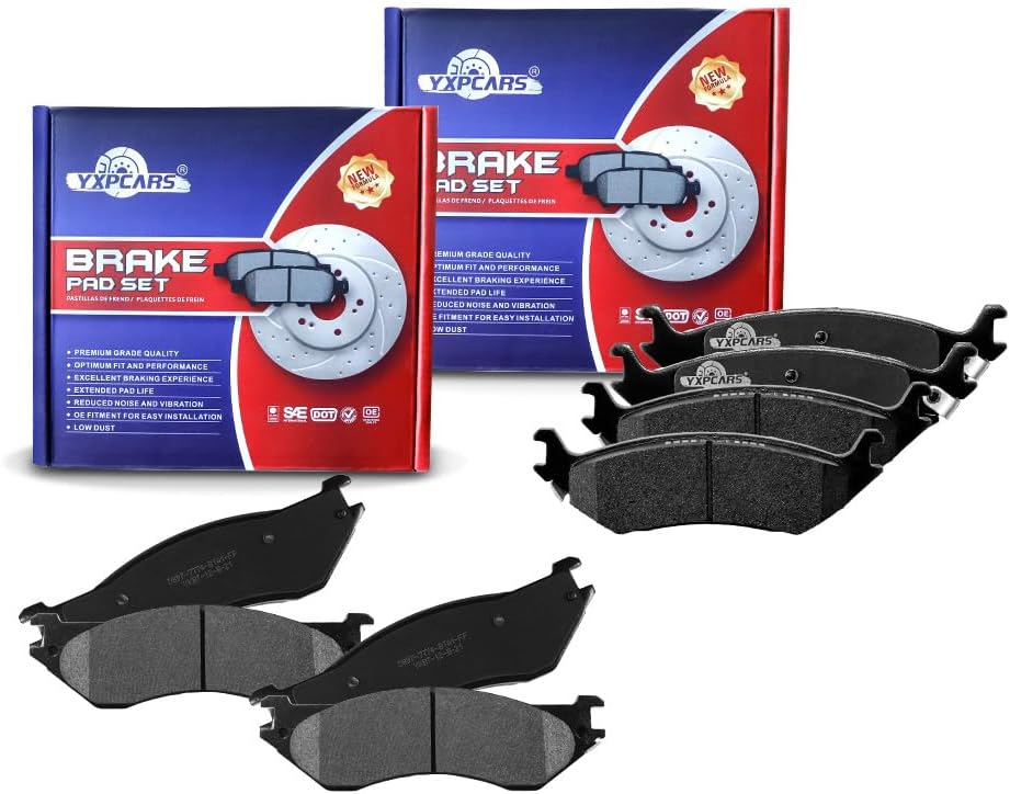 Vehicle Brake Pad for 2002 2003 2004 Dodge Ram 1500 Brake Pads Are Works Great,Right Dimensions by DOT Certified Mechanic Reviewed!