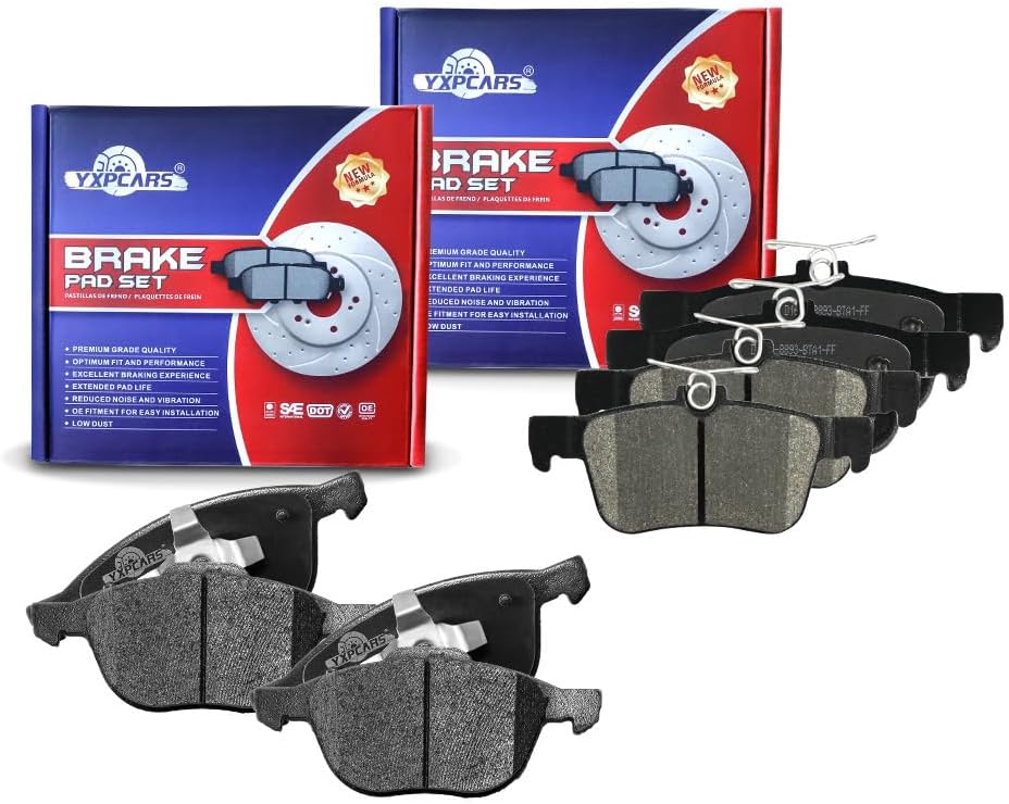 Vehicle Brake Pad for 2017 2018 2019 Ford Escape Brake Pads Are Works Great,Right Dimensions by DOT Certified Mechanic Reviewed!