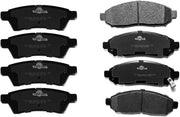 Front & Rear Ceramic Brake Pads D1094,D1100 for NISSAN FRONTIER 2005-2017 6 Cylinder Models/NISSAN XTERRA 2005-2015 All Models/SUZUKI EQUATOR 2009-2012 6 Cylinder Models