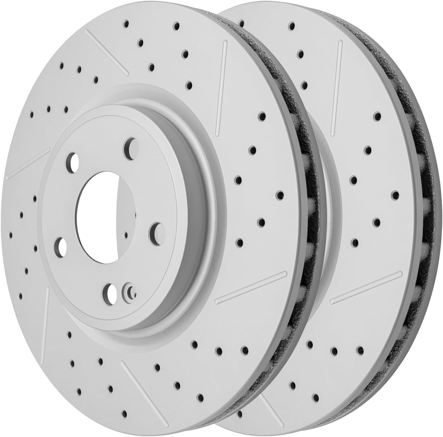 Front Drilled and Slotted Disc Brake Rotors Replacement for Mercedes-Benz B250 2013-2019/ Cla250 2014-2019/ Gla250 2015 2016 2017 2018 2019 2020 (With Sport Package)