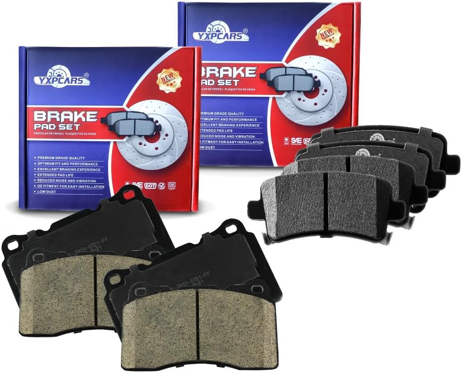 Vehicle Brake Pad for 2014 Buick Regal GS 2013 2014 2015 2016 2017 2018 2019 Cadillac Xts Brake Pads Are Works Great,Right Dimensions by DOT Certified Mechanic Reviewed!