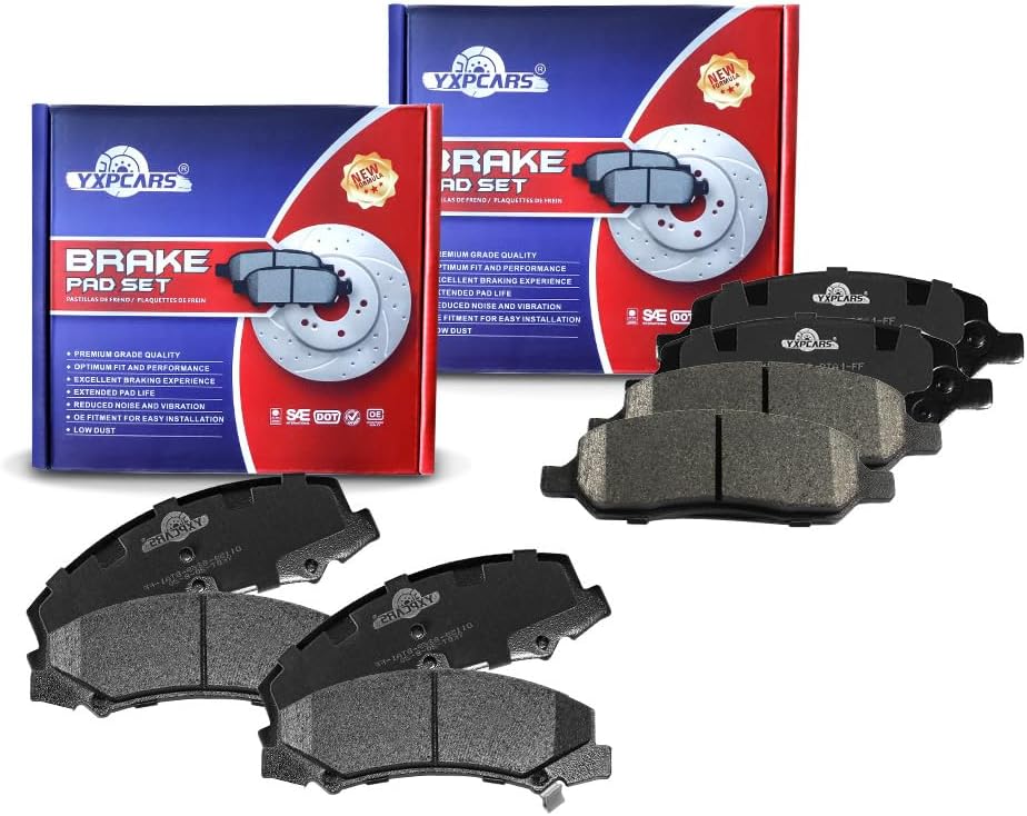 Vehicle Brake Pad for Buick Lucerne 2006 2007 2008 2009 2010 2011 Cadillac DTS Brake Pads Are Works Great,Right Dimensions by DOT Certified Mechanic Reviewed!