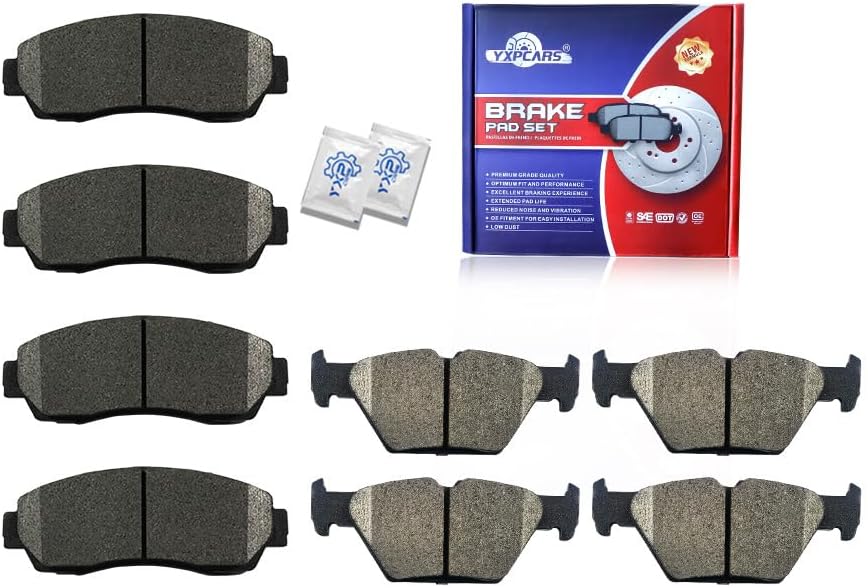 Vehicle Brake Pad for 2005 2006 2007 2008 2009 2010 Honda Odyssey Brake Pads Are Works Great,Right Dimensions by DOT Certified Mechanic Reviewed!