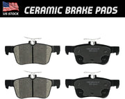 Brake Pads/Shoes for 2015/2016/2017/2018/2019/2020/2021 Ford Edge,2016/2017/2018 Lincoln MKX,2019/2020 Lincoln Nautilus Brake Kits(‎Front & Rear/D1818 D1665)