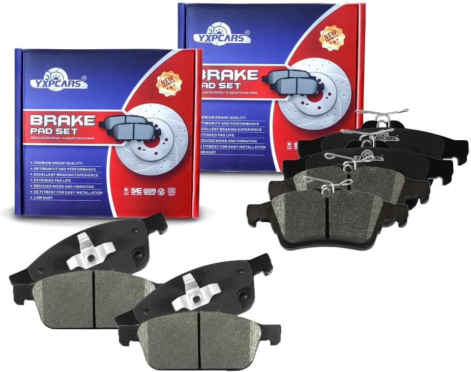 Brake Replacement for 2013 2014 2015 2016 FORD ESCAPE 2014 2015 FORD TRANSIT CONNECT Brake Pads Are Works Great,Right Dimensions by DOT Certified Mechanic Reviewed!