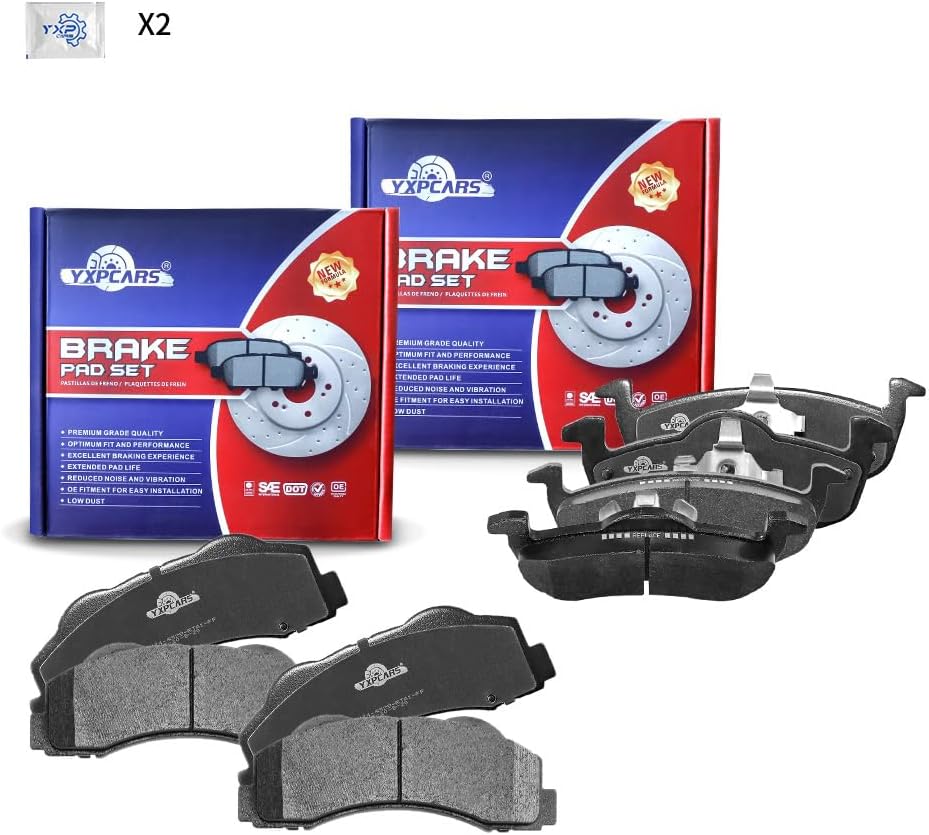 Brake Replacement for 2010 2011 2012 2013 2014 2015 2016 2017 EXPEDITION LINCOLN NAVIGATOR Brake Pads Are Works Great,Right Dimensions by DOT Certified Mechanic Reviewed!