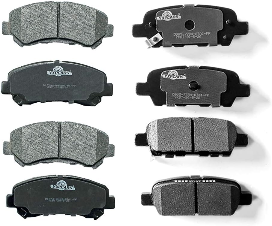 Front & Rear Ceramic Brake Pads D1374,D905 for MAXIMA 2009-2014/2016-2017 All Models/SENTRA 2009-2012 2.5L SE-R Spec-V