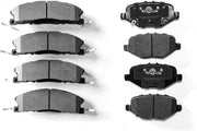 Front & Rear Ceramic Brake Pads D1611,D1612 for FORD EXPLORER/Heavy Duty/FLEX 2013/2014/POLICE INTERCEPTOR SEDAN/UTILITY 2013-2016/2017/TAURUS 2013-2017/LINCOLN MKS 2013-2014/MKT 2013-2017