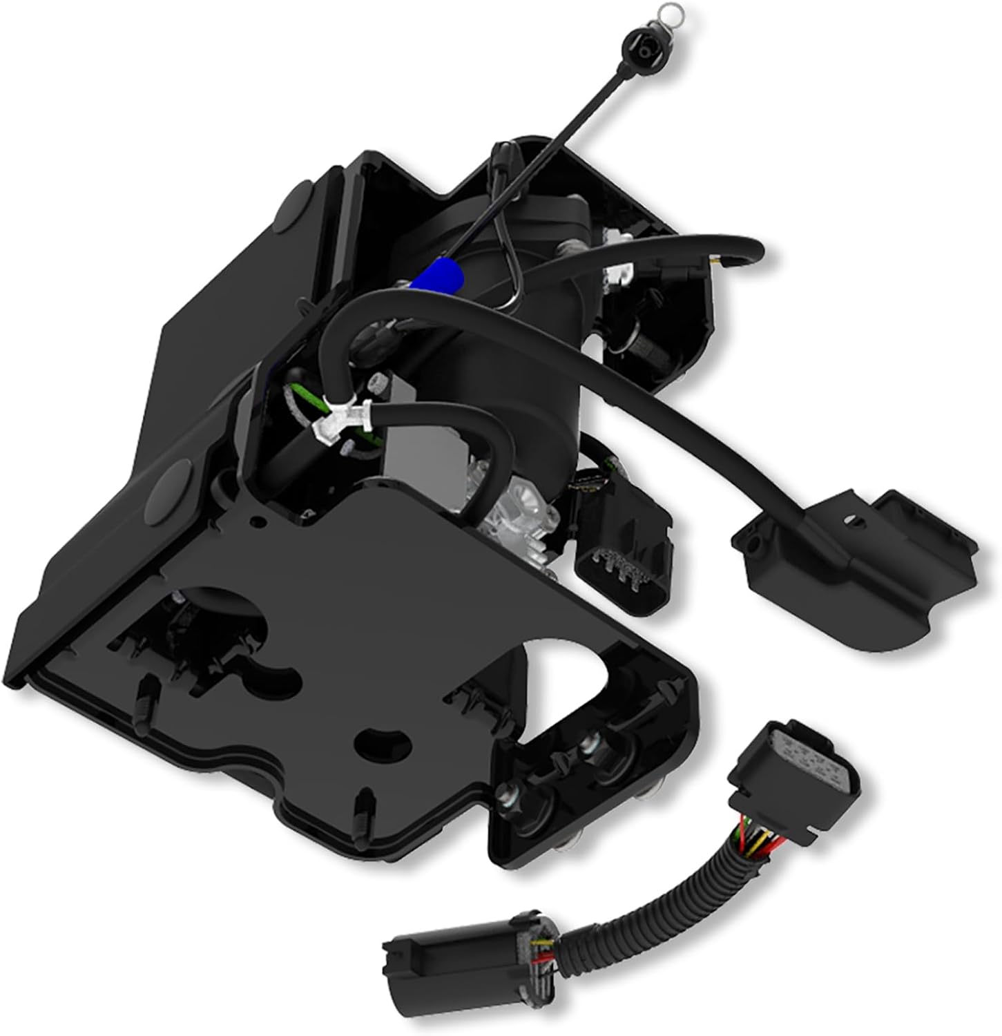 Air Suspension Compressor for Air Ride Pump, for Cadillac Escalade (ESV/EXT), for Chevy Avalanche Suburban Tahoe, for GMC Yukon (XL 1500) with Yukon adapter cable Parts# 22941806 15254590