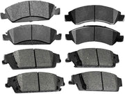 Ceramic Brake Pads For CADILLAC ESCALADE/ESV 2015-2019/CHEVROLET SILVERADO 1500/SUBURBAN 2014-2019/TAHOE 2015-2019/GMC SIERRA 1500/YUKON 2015-2019(Front & Rear D1363+D1707)