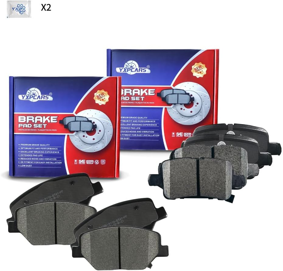 Brake Replacement for 2017 2018 2019 2020 BUICK LACROSSE REGAL EQUINOX GMC TERRAIN Brake Pads Are Works Great,Right Dimensions by DOT Certified Mechanic Reviewed!