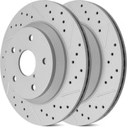Front Drilled and Slotted Disc Brake Rotors Replacement for Nissan Altima 2007 2008 2009 2010 2011 2012 2013 2014 2015 2016 2017 2018 2019 2020 2021 2022 2023 2024 2025