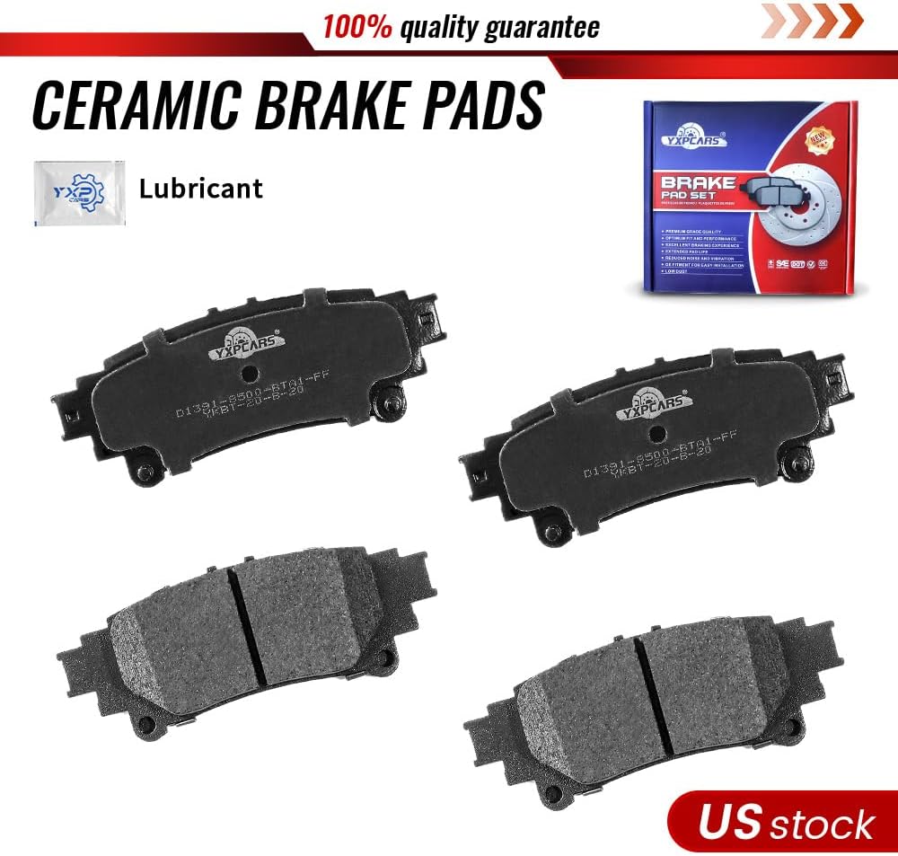 Vehicle Brake Pad for 2016 2017 2018 2019 2020 Mirai Brake Pads Are Works Great,Right Dimensions by DOT Certified Mechanic Reviewed!