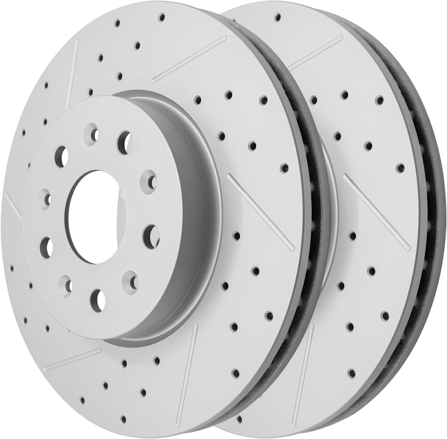 Front Drilled and Slotted Disc Brake Rotors Replacement for Cadillac Ct5 2020-2021/ Ct6 2016 2017 2018 2019 2020/ Cts, for Chevy Camaro with 321.0 mm
