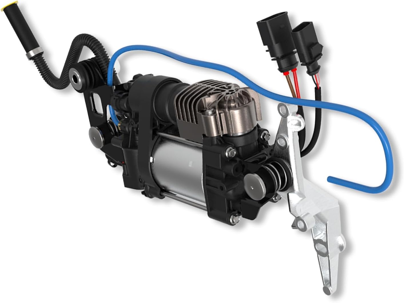 Air Suspension Compressor for Air Ride Pump, for Porsche Cayenne 2011-2018, for Volkswagen Touareg 2011 2012 2013 2014 2015 2016 2017 2018 with bracket Parts# 95835890100, 95835890101