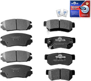Ceramic Brake Pads For 2006/2007/2008 HYUNDAI AZERA,2006/2007/2008 SONATA 3.3L 6 Cyl,2009 AZERA To 6/09(Front & Rear/D1125+D813)