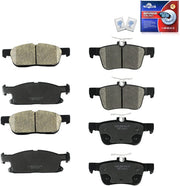 Brake Pads/Shoes for 2015/2016/2017/2018/2019/2020/2021 Ford Edge,2016/2017/2018 Lincoln MKX,2019/2020 Lincoln Nautilus Brake Kits(‎Front & Rear/D1818 D1665)