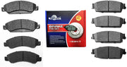 Front and Rear Ceramic Brake Pads for CADILLAC ESCALADE 2007-2008/CHEVROLET AVALANCHE/SILVERADO/SUBURBAN 1500/TAHOE 2007-2009/GMC SIERRA 1500 /YUKON