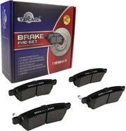 Front & Rear Ceramic Brake Pads D1094,D1100 for NISSAN FRONTIER 2005-2017 6 Cylinder Models/NISSAN XTERRA 2005-2015 All Models/SUZUKI EQUATOR 2009-2012 6 Cylinder Models