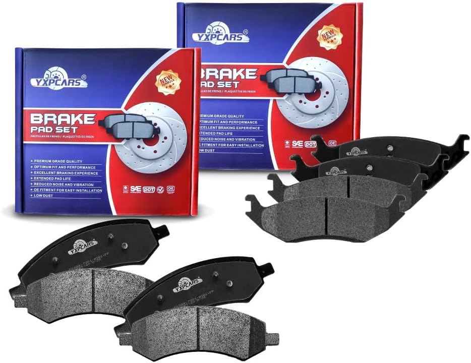 Brake Replacement for 2011 2012 2013 2014 2015 2016 2017 2018 Ram 1500 Excluding Tradesman HD Brake Pads Are Works Great,Right Dimensions by DOT Certified Mechanic Reviewed!