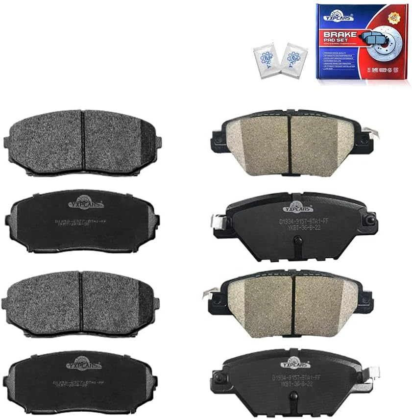 Brake Pads For Mazda CX-9 2016/2017/2018/2019/2020/2021/2022 Brake Kits (‎Front & Rear/D1258,D1934)