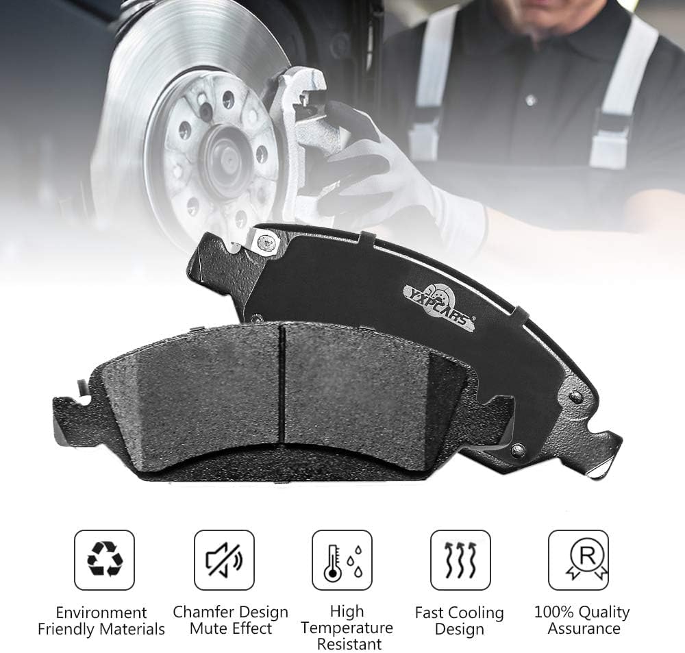 Vehicle Brake Pad for 2012 2013 2014 2015 2016 FORD FOCUS Brake Pads (Excludes ST, w/Rear Disc) Are Works Great,Right Dimensions by DOT Certified Mechanic Reviewed!