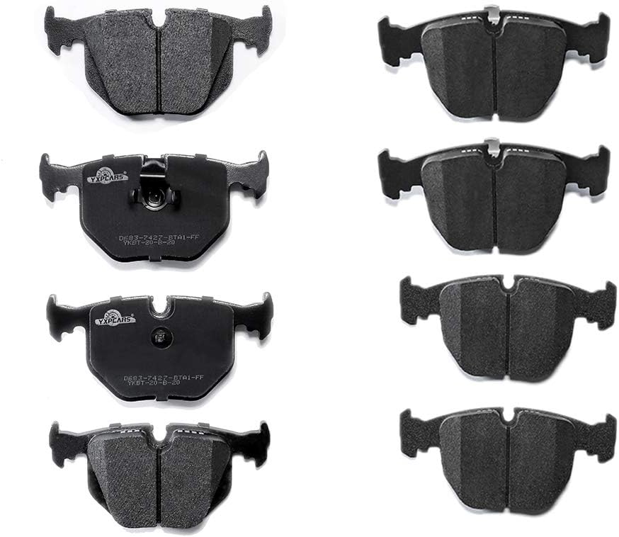 Front and Rear Brake Pads for BMW 740i/740iL/M5/X5