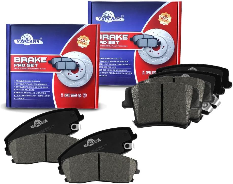 Vehicle Brake Pad for Chrysler 300 W/O 5.7L & 6.1L,2009-2018 Dodge Challenger,2006-2017 Dodge Charger,2005-2008 Dodge Magnum Brake Pads Are Right Dimensions by DOT Certified Mechanic Reviewed!
