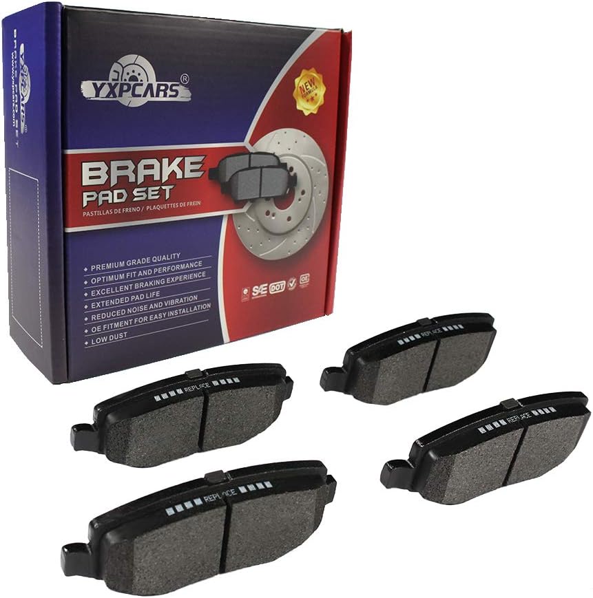 Front & Rear Ceramic Brake Pads D1273,D1274 for JEEP WRANGLER 2007/2008/2009/2010/2011/2012/2013/2014/2015/2016/2017 All Models