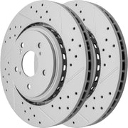 Front Drilled and Slotted Disc Brake Rotors Replacement for Acura MDX 2014-2016/ TLX 2015 2016 2017 2018 2019 2020