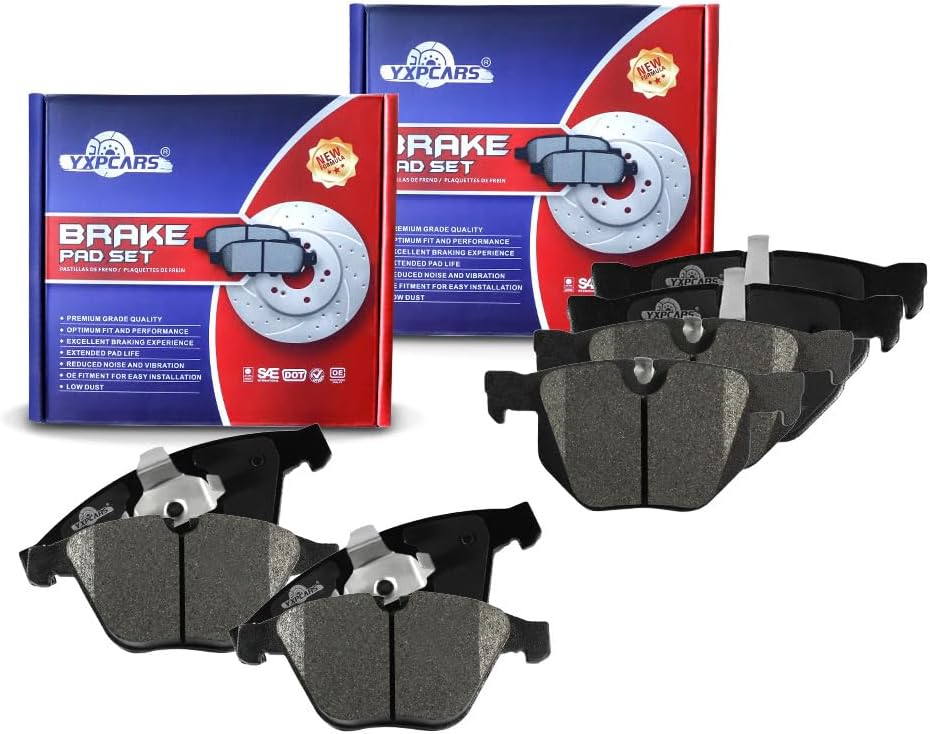 Vehicle Brake Pad for 2007 2008 2009 2010 2011 BMW 335d BMW 335i BMW 335xi Brake Pads Are Works Great,Right Dimensions by DOT Certified Mechanic Reviewed!