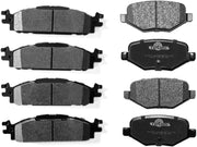 Front and Rear Brake Pads for FORD EXPLORER 2011-2017/FORD FLEX 2009-2019/TAURUS 2010-2019/LINCOLN MKS 2011/MKT 2010-2014