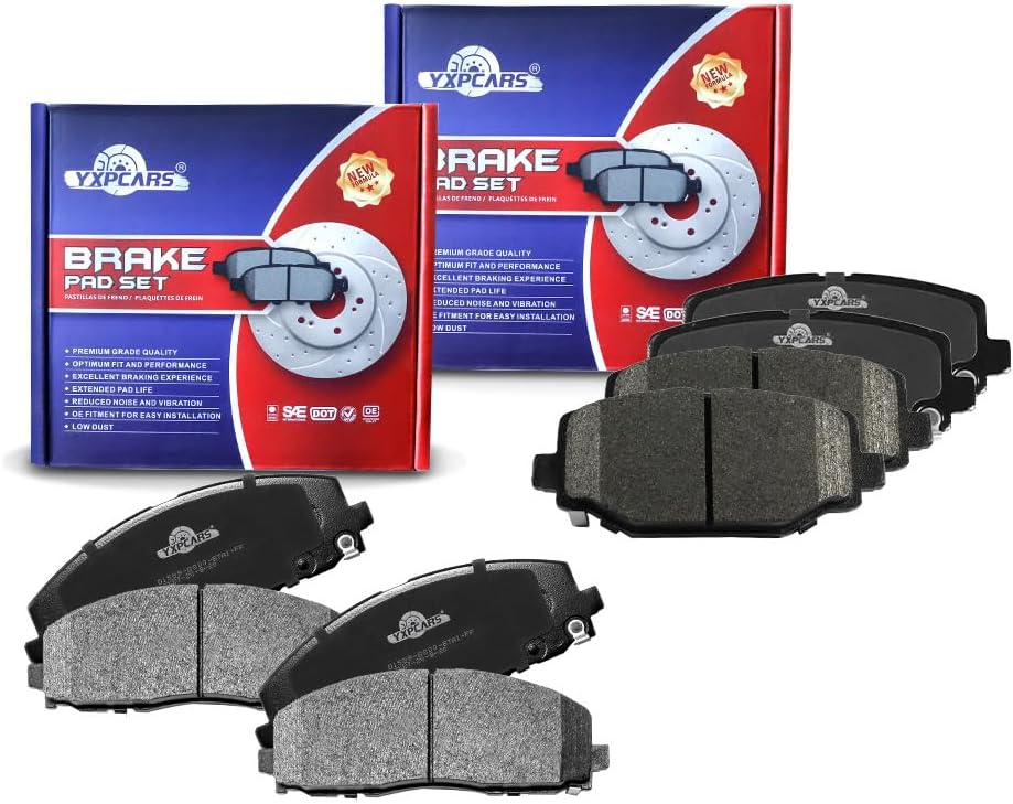 Brake Replacement for 2012 2013 2014 2015 2016 2017 2018 2019 2020 Town & Country,Dodge Grand Caravan,Journey,Ram C/V,Routan Brake Pads Are Right Dimensions by DOT Certified Mechanic Reviewed!