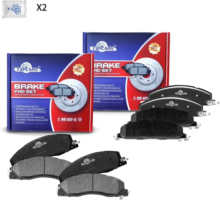 Brake Replacement for 2009 2010 DODGE RAM 2500 3500 2011-2018 RAM 1500 2500 3500 Truck Brake Pads Are Works Great,Right Dimensions by DOT Certified Mechanic Reviewed!